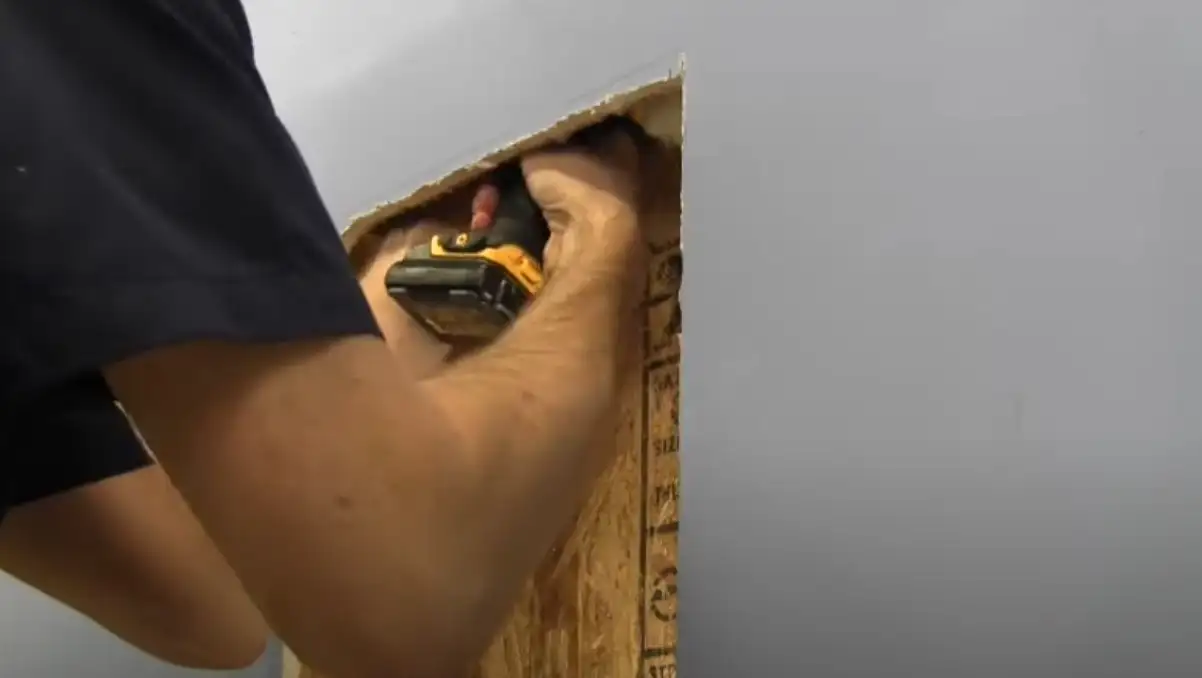 Vidcap showing installation of rough opening materials