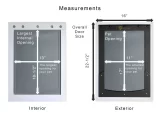 Measurements of large basic RANGER door