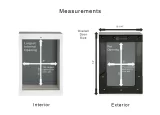 Measurements of small wall mounted door